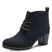 Load image into Gallery viewer, Marco Tozzi Ladies Navy Lace-Up Ankle Boot 25107-41
