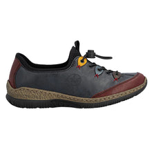 Load image into Gallery viewer, Rieker Ladies Navy Multi Slip-On Shoe: N3271-35
