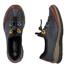 Load image into Gallery viewer, Rieker Ladies Navy Multi Slip-On Shoe: N3271-35

