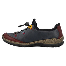 Load image into Gallery viewer, Rieker Ladies Navy Multi Slip-On Shoe: N3271-35
