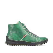 Load image into Gallery viewer, Rieker Ladies Green Lace-Up Boot with Zip: 71510-52
