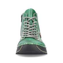 Load image into Gallery viewer, Rieker Ladies Green Lace-Up Boot with Zip: 71510-52
