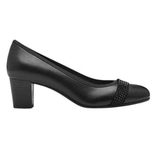 Load image into Gallery viewer, Jana Ladies Black Court Shoe: 22466-45
