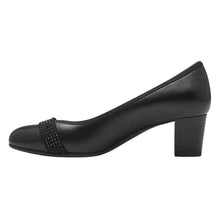 Load image into Gallery viewer, Jana Ladies Black Court Shoe: 22466-45
