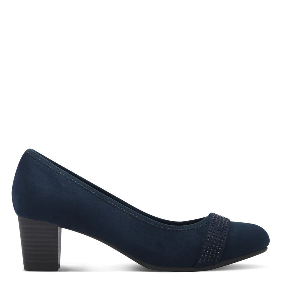 Jana Ladies Navy Court Shoe : 22476-42