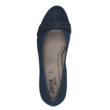 Load image into Gallery viewer, Jana Ladies Navy Court Shoe : 22476-42
