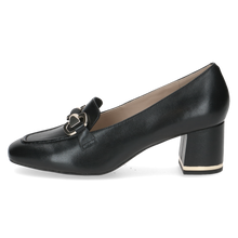Load image into Gallery viewer, Caprice Ladies Black Block Heel Shoe: 24405-45
