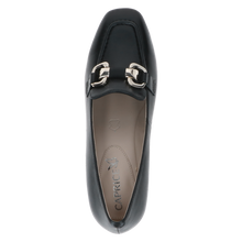Load image into Gallery viewer, Caprice Ladies Black Block Heel Shoe: 24405-45
