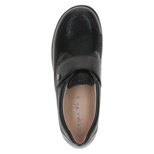Load image into Gallery viewer, Caprice Ladies Black Flat Velcro Shoe: 24655-44
