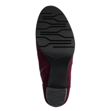 Load image into Gallery viewer, Jana Ladies Burgundy Nubuck Heel Boot: 26378-43

