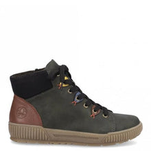 Load image into Gallery viewer, Rieker Ladies Green Lace-Up Boot: N0711-54
