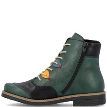 Load image into Gallery viewer, Rieker Ladies Green Multi Ankle Boot: 73510-90
