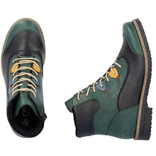 Load image into Gallery viewer, Rieker Ladies Green Multi Ankle Boot: 73510-90
