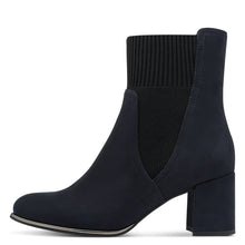 Load image into Gallery viewer, Marco Tozzi Navy Sock Ankle Boot: 25392-41
