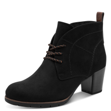 Load image into Gallery viewer, Marco Tozzi Black Lace-Up Ankle Boot: 25107-41
