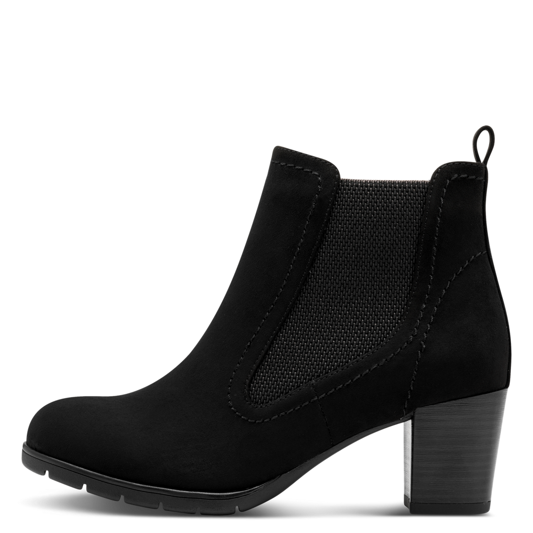 Marco Tozzi Black Ladies Gusset Ankle Boot: 25355-41