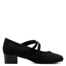 Load image into Gallery viewer, Jana Ladies Black Low Heel Bar Shoe: 24363-42
