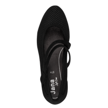 Load image into Gallery viewer, Jana Ladies Black Low Heel Bar Shoe: 24363-42

