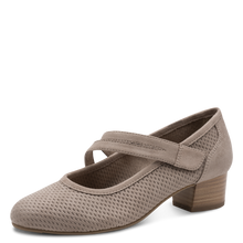 Load image into Gallery viewer, Jana Ladies Stone Low Heel Bar Shoe: 24363-42
