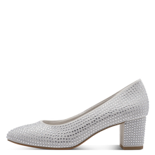 Load image into Gallery viewer, Marco Tozzi Ladies Silver Court Shoe: 22440-45
