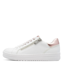 Load image into Gallery viewer, Marco Tozzi Ladies White/Pink Trainer 23718-42 194
