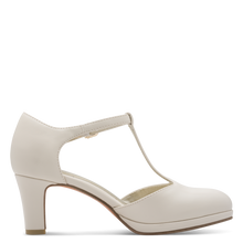 Load image into Gallery viewer, Marco Tozzi Ladies Cream T-Bar: 24419-45
