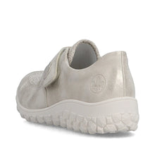 Load image into Gallery viewer, Rieker Ladies Gold Velcro Shoe: 58552-62
