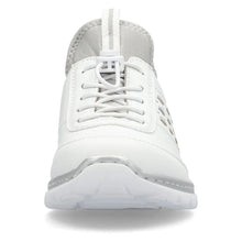 Load image into Gallery viewer, Rieker Ladies White Trainer: L3259-80
