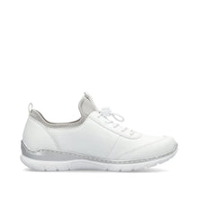 Load image into Gallery viewer, Rieker Ladies White Trainer: L3259-80
