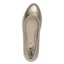 Load image into Gallery viewer, Jana Ladies Gold Low Heel Court Shoe : 22360-42
