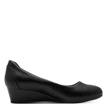 Load image into Gallery viewer, Jana Ladies Black Wedge Pomp: 22376-42
