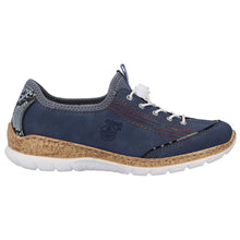 Load image into Gallery viewer, Rieker Ladies Blue Slip-On Shoe: N42T0-14

