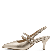Load image into Gallery viewer, Marco Tozzi Ladies Gold Sling Back: 89604-46
