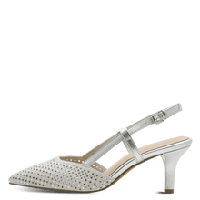 Load image into Gallery viewer, Marco Tozzi Ladies Silver Sling Back: 29667-46
