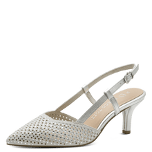 Load image into Gallery viewer, Marco Tozzi Ladies Silver Sling Back: 29667-46
