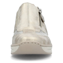 Load image into Gallery viewer, Rieker Ladies Gold Wedge Shoe: 48760-60
