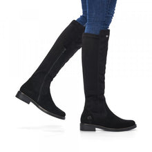 Load image into Gallery viewer, Remonte Ladies Black Knee High Boots: D8387-02
