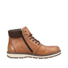 Load image into Gallery viewer, Rieker Mens Tan Lace-Up Boot : 38405-24
