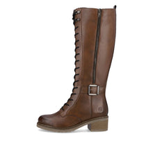 Load image into Gallery viewer, Remonte Ladies Tan Lace-Up Knee High Boot: D1A74-22
