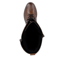 Load image into Gallery viewer, Remonte Ladies Tan Lace-Up Knee High Boot: D1A74-22
