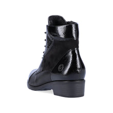 Load image into Gallery viewer, Remonte Black Patent/Leather Lace-Up Boot : D6882-00
