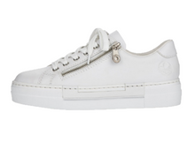 Load image into Gallery viewer, Rieker Ladies White Thick Sole Trainer
