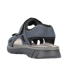 Load image into Gallery viewer, Rieker Men&#39;s Navy Sandal 26761-14
