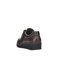 Load image into Gallery viewer, Rieker Ladies Brown Velcro Shoe 53750-25

