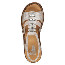 Load image into Gallery viewer, Rieker Ladies Beige Sandals 62850-90
