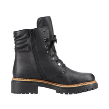 Load image into Gallery viewer, Rieker Ladies Black Lace Up Boot 72621-00
