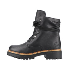 Load image into Gallery viewer, Rieker Ladies Black Lace Up Boot 72621-00
