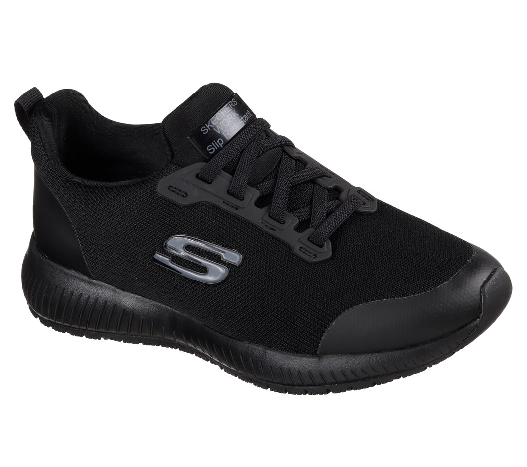 Skechers Ladies Black Work: Squad SR 77222EC