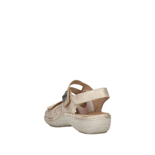 Load image into Gallery viewer, Remonte Ladies Gold Velcro Sandal D7647-94
