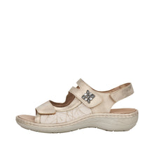 Load image into Gallery viewer, Remonte Ladies Gold Velcro Sandal D7647-94

